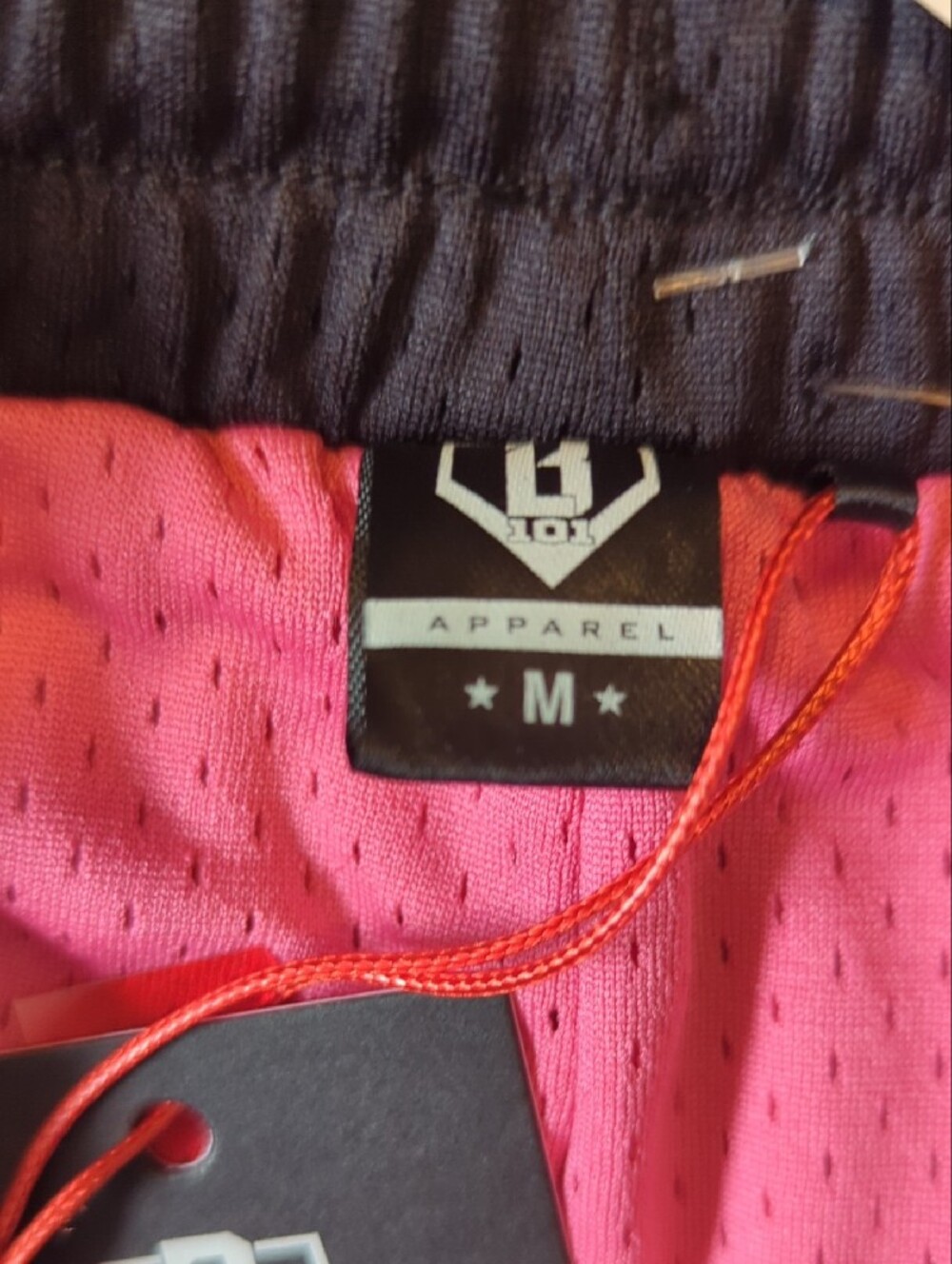 Baseball Lifestyle Pink Athletic Shorts - Picture 2 of 5